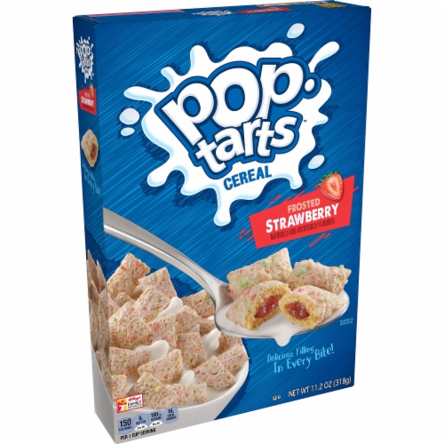 Pop-Tarts Frosted Strawberry Breakfast Cereal Perspective: front