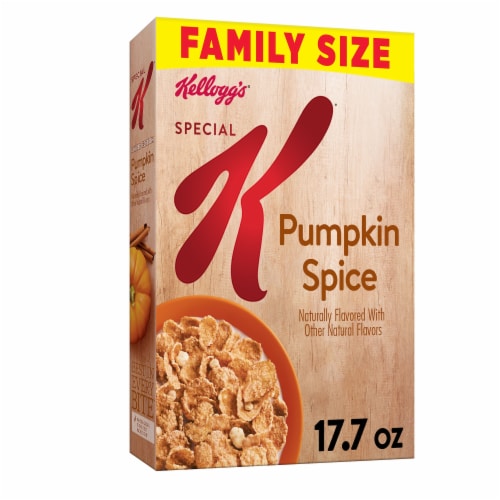 Kellogg's Special K Pumpkin Spice Cold Breakfast Cereal Family Size, 17