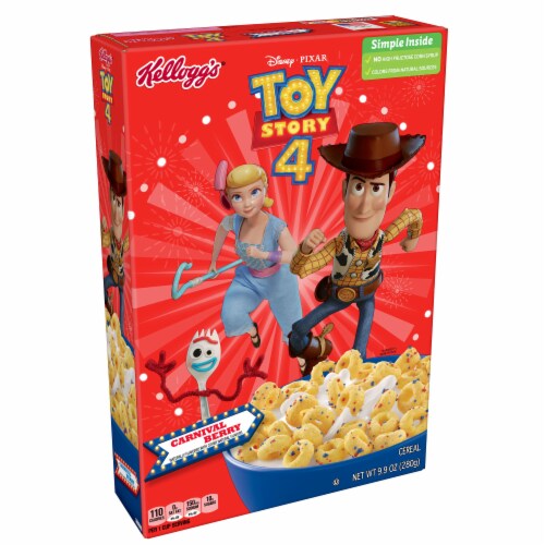 Kellogg's Toy Story 4 Carnival Berry Cereal Perspective: front