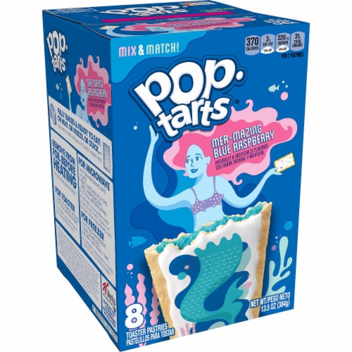 Pop-Tarts Toaster Pastries Mer-Mazing Blue Raspberry Perspective: front