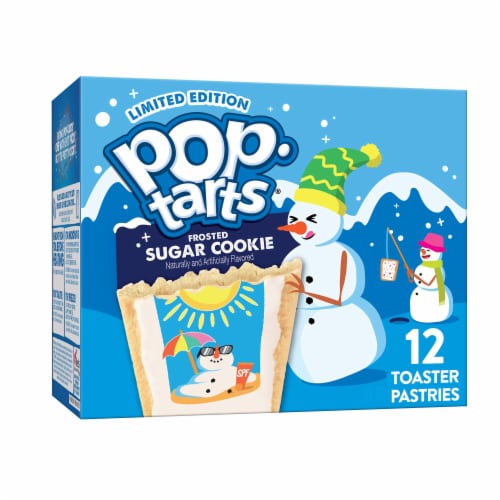 Kellogg's Pop-Tarts Frosted Sugar Cookie Toaster Pastries Perspective: front