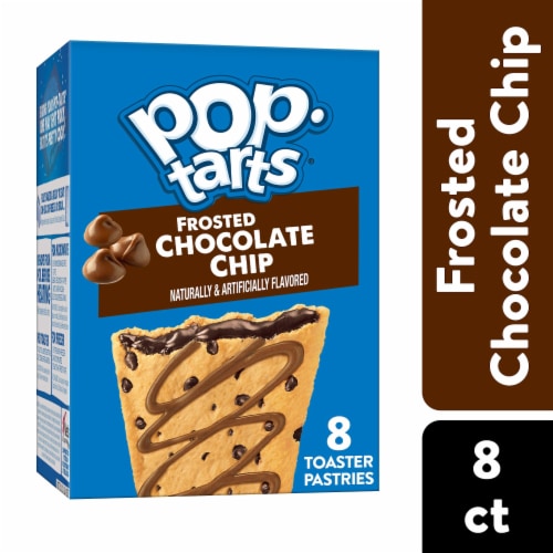 Pop-Tarts Chocolate Chip Drizzle Toaster Pastries Perspective: front