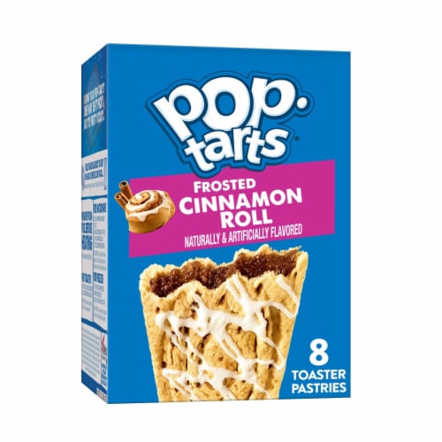 Pop-Tarts Cinnamon Roll Drizzle Toaster Pastries Perspective: front