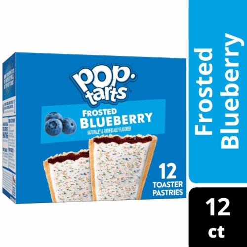 Pop-Tarts Frosted Blueberry Toaster Pastries Perspective: front