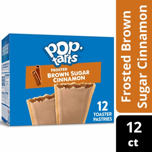 Pop-Tarts Frosted Brown Sugar Cinnamon Toaster Pastries Perspective: front