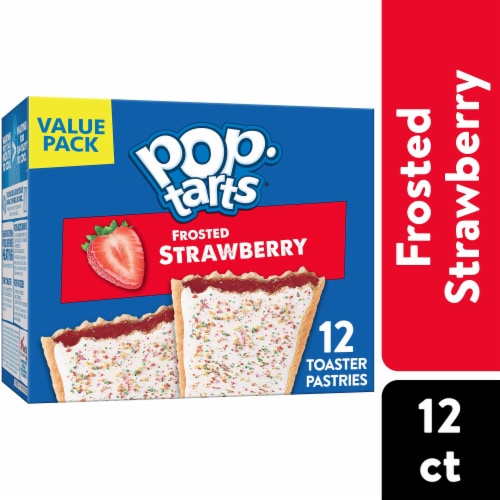 Pop-Tarts Frosted Strawberry Toaster Pastries, 12 ct / 1.69 oz