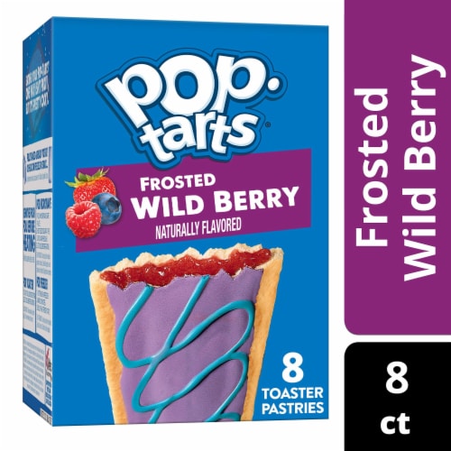 Pop-Tarts Frosted Wild Berry Toaster Pastries Perspective: front