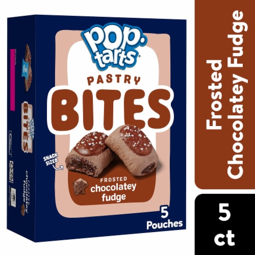 Pop-Tarts Frosted Chocolatey Fudge Baked Pastry Bites Perspective: front