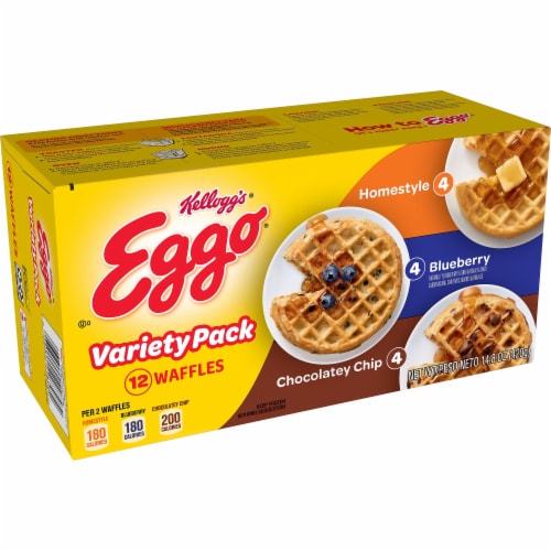 Eggo Frozen Waffles Variety Pack Perspective: front