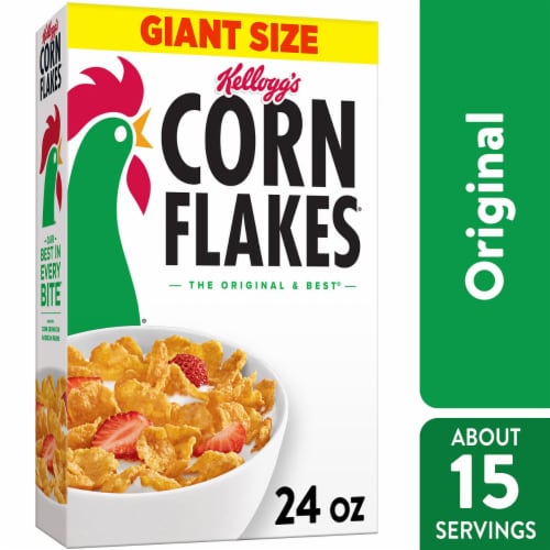 Kellogg's® Corn Flakes Giant Size Cereal Perspective: front