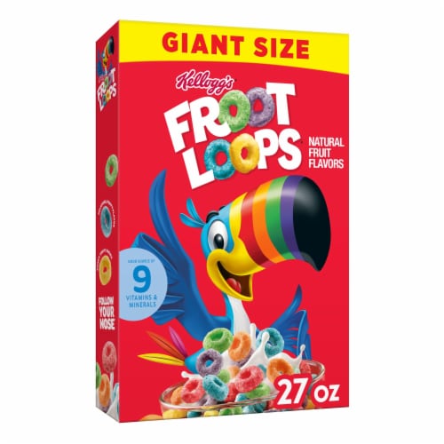 Kellogg's® Froot Loops Original Breakfast Cereal Perspective: front