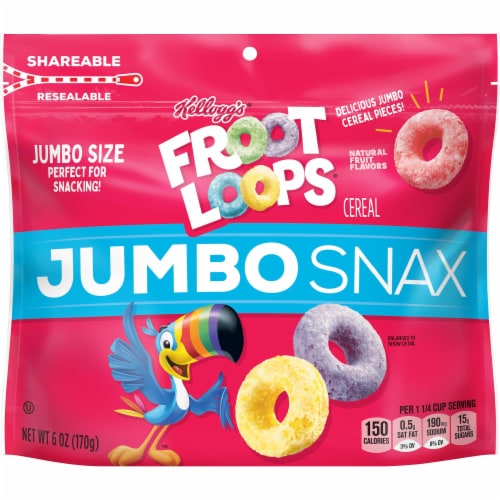 Kellogg's® Froot Loops Jumbo Snax Cereal, 6 oz - Kroger