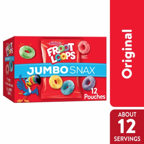 Kellogg's® Jumbo Snax Froot Loops Cereal Snacks Perspective: front