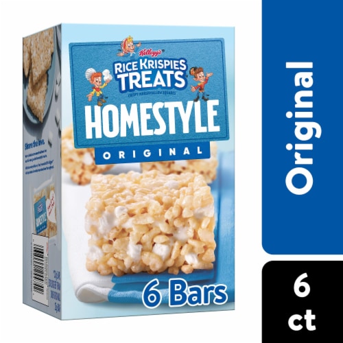 Kellogg's Rice Krispies Treats Homestyle Marshmallow Treat Bars Perspective: front