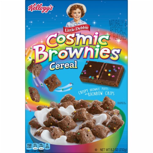 Kellogg's Little Debbie Cosmic Brownies Breakfast Cereal Perspective: front