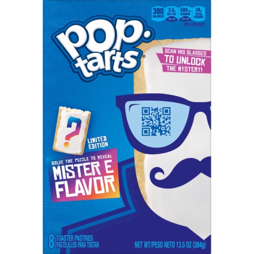 Pop-Tarts Mister E Flavor Mystery Flavor Toaster Pastries Perspective: front