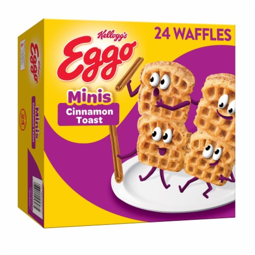 Eggo® Minis Cinnamon Toast Family Pack Frozen Waffle Bites Perspective: front