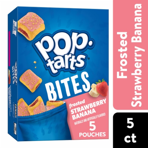 Pop-Tarts Strawberry Banana Baked Pastry Bites Perspective: front