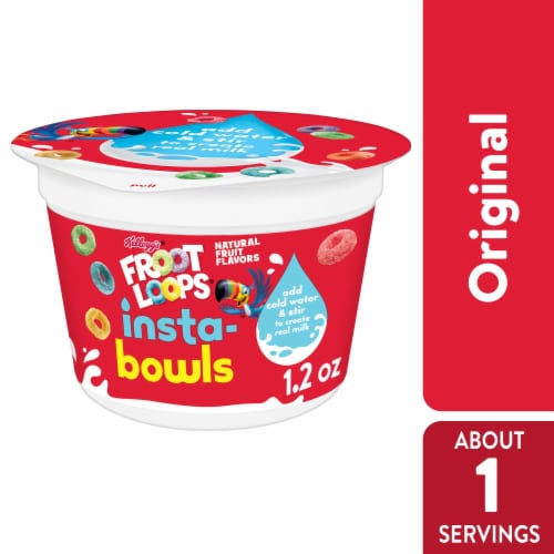 Kellogg's® Froot Loops Insta-Bowls Cereal Perspective: front
