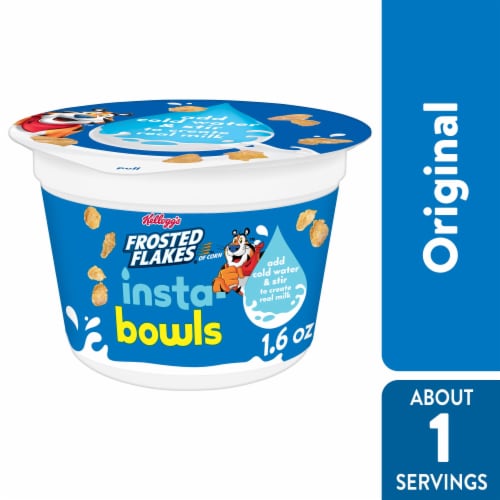 Kellogg's Portable Breakfast Frosted Flakes Cereal Perspective: front