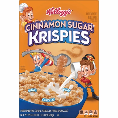 Kellogg's® Cinnamon Sugar Krispies Cereal Perspective: front