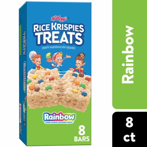 Kellogg's Rice Krispies Treats Rainbow Marshmallow Treat Bars Perspective: front