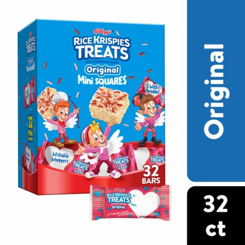 Kellogg's Rice Krispies Treats Original with Holiday Sprinkles Mini Marshmallow Snack Bars Perspective: front