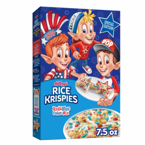 Kellogg's® Rice Krispies Red and Blue Color Mix Cereal Perspective: front