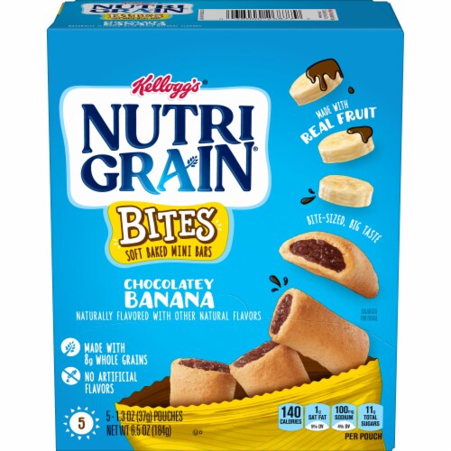 Nutri-Grain® Bites Chocolatey Banana Mini Breakfast Bars Perspective: front