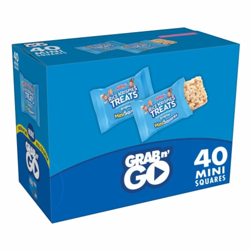 Kellogg's Rice Krispies Treats Mini Marshmallow Snack Bars Original Perspective: front