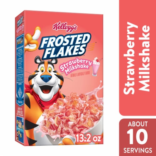 Kellogg's® Frosted Flakes Strawberry Milkshake Cereal, 13.2 oz - Ralphs