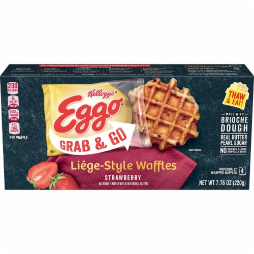 Eggo® Strawberry Frozen Grab & Go Waffles Perspective: front