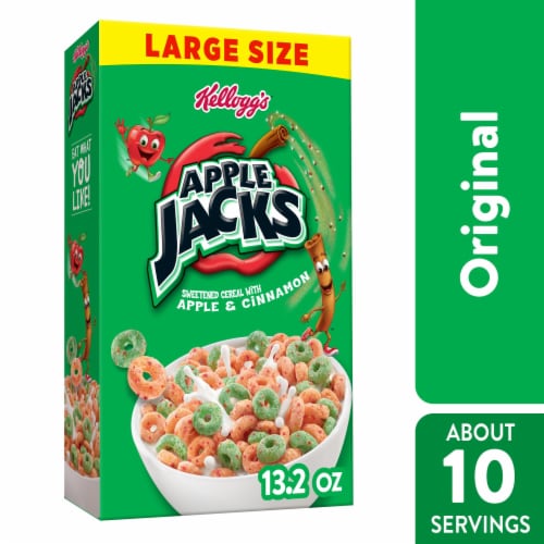 Kellogg's® Apple Jacks Large Size Cereal Perspective: front