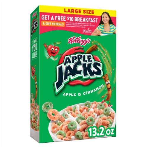 Kellogg's® Apple Jacks Large Size Cereal Perspective: front