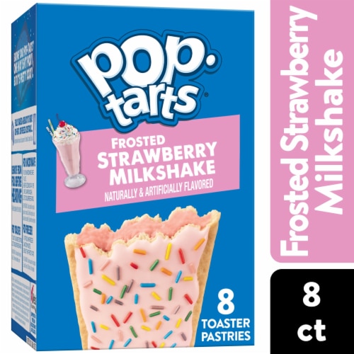 Kellogg's Pop-Tarts Frosted Strawberry Milkshake Toaster Pastries