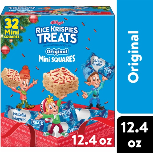 Rice Krispies Treats® Original with Holiday Sprinkles Mini Marshmallow Cereal Bars Perspective: front