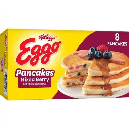 Eggo® Mixed Berry Frozen Pancakes Perspective: front