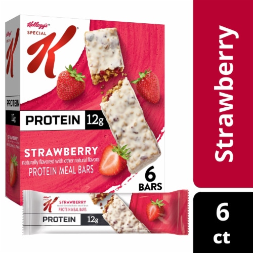 Kellogg's Special K Bar Strawberry Protein Meal Bars Perspective: front