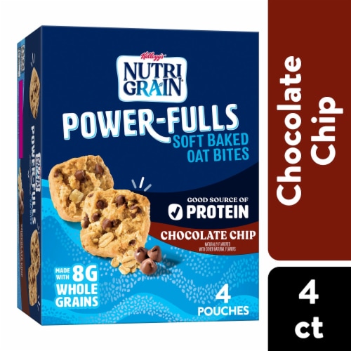 Kellogg's Nutri-Grain Power-Fulls Chocolate Chip Oat Bites Perspective: front