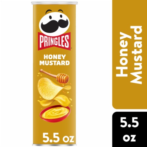 Pringles® Honey Mustard Potato Crisps Chips Perspective: front