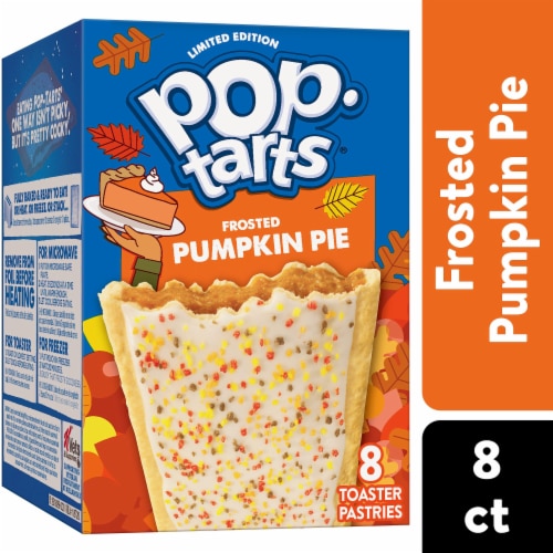 Kellogg's Pop-Tarts Frosted Pumpkin Pie Toaster Pastries Perspective: front