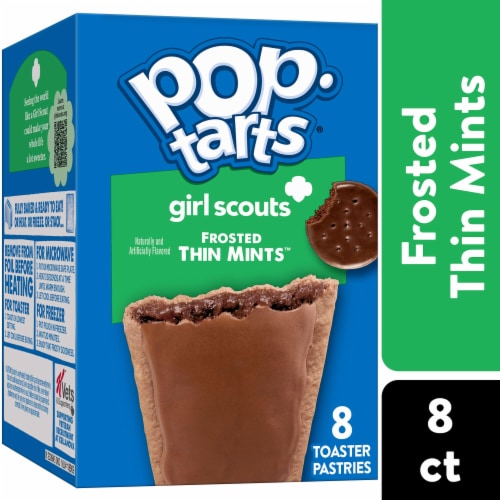 Kellogg's Pop-Tarts Frosted Thin Mints Toaster Pastries Perspective: front