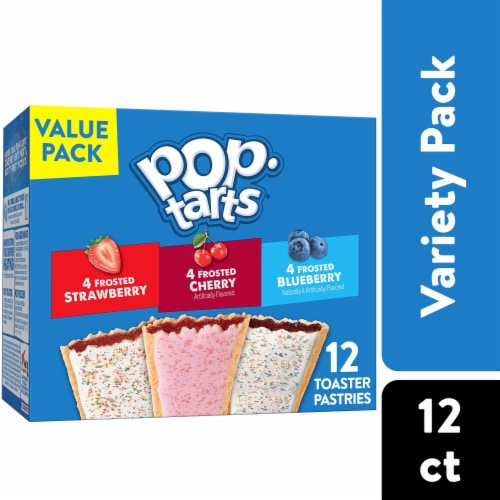 Kellogg's Pop-Tarts Toaster Pastries Variety Pack Perspective: front