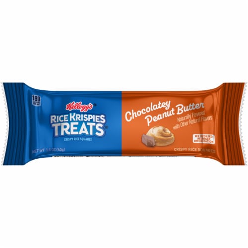 Rice Krispies Treats® Chocolatey Peanut Butter Crispy Rice Squares Perspective: front