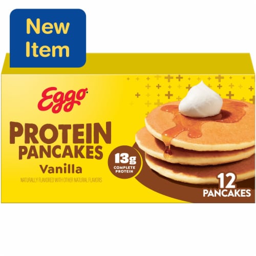 Eggo® Protein Vanilla Frozen Pancakes Perspective: front