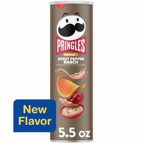 Pringles® Ghost Pepper Ranch Potato Crisps Chips Perspective: front