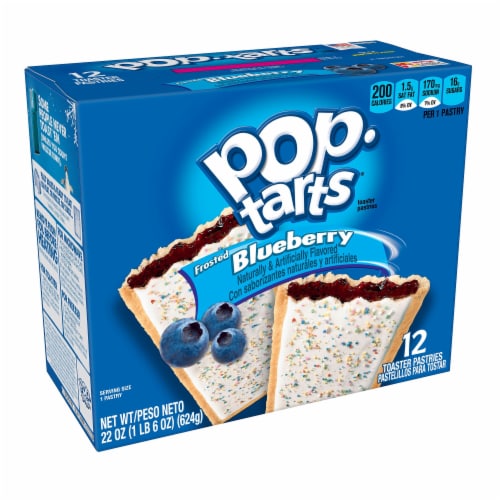 Pop-Tarts Toaster Pastries Frosted Blueberry Perspective: front