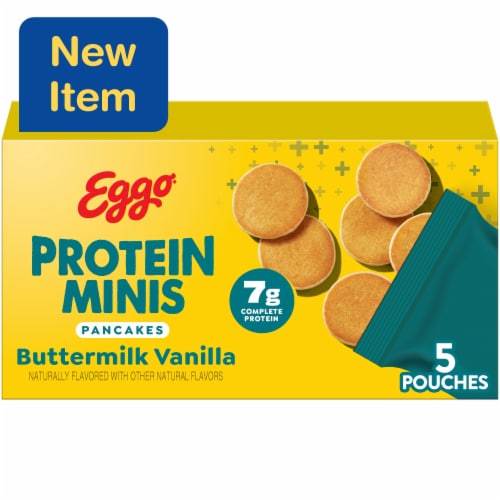 Eggo® Protein Minis Buttermilk Vanilla Frozen Pancake Bites Perspective: front