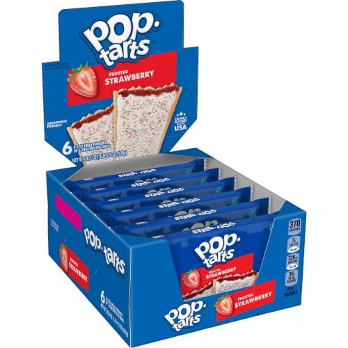 Pop-Tarts® Frosted Strawberry Toaster Pastries Perspective: front