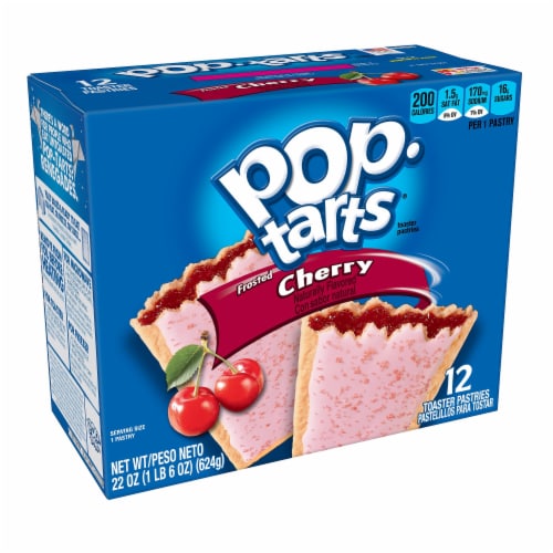 Pop-Tarts Toaster Pastries Frosted Cherry Perspective: front